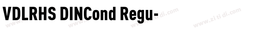 VDLRHS DINCond Regu字体转换